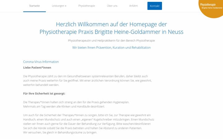 Screenshot of heine-goldammer.de