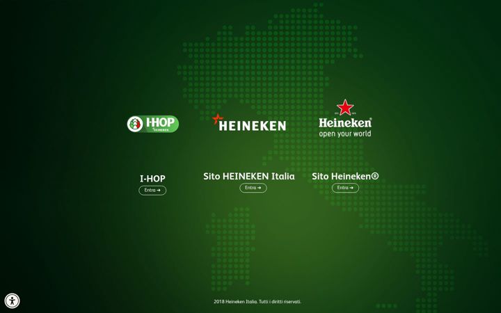 Screenshot of heinekenitalia.it