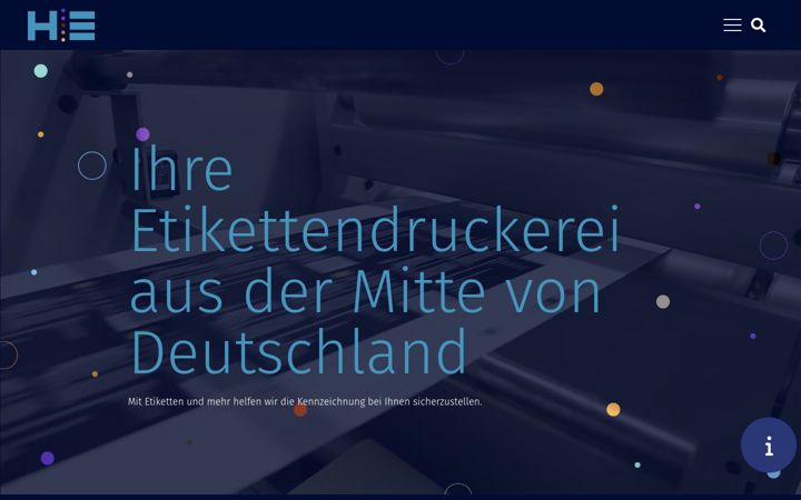 Screenshot of heinemann-etiketten.de