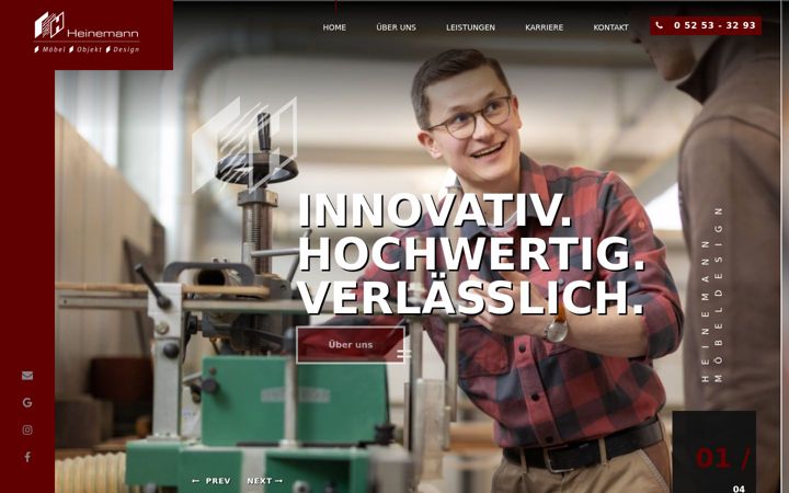 Screenshot of heinemann-moebeldesign.de