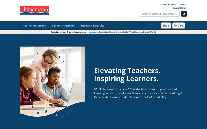 Screenshot of heinemann.com