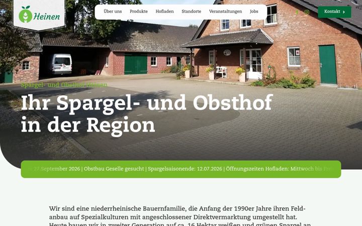 Zrzut ekranu heinen-spargel.de