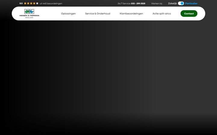 Screenshot von heinenhopmaninstallaties.nl