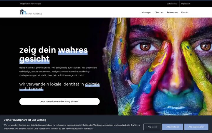 Screenshot of heiner-marketing.de