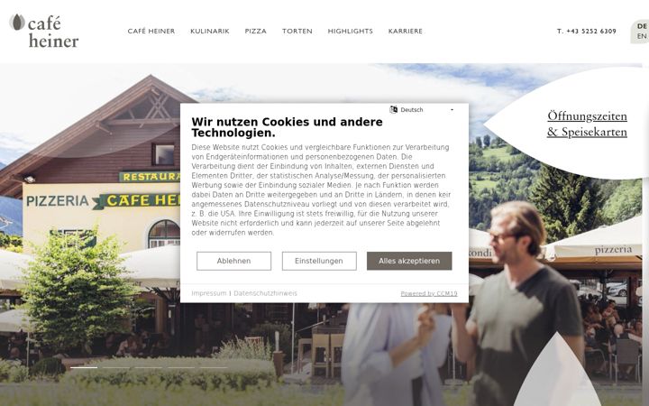 Screenshot of heiner.at