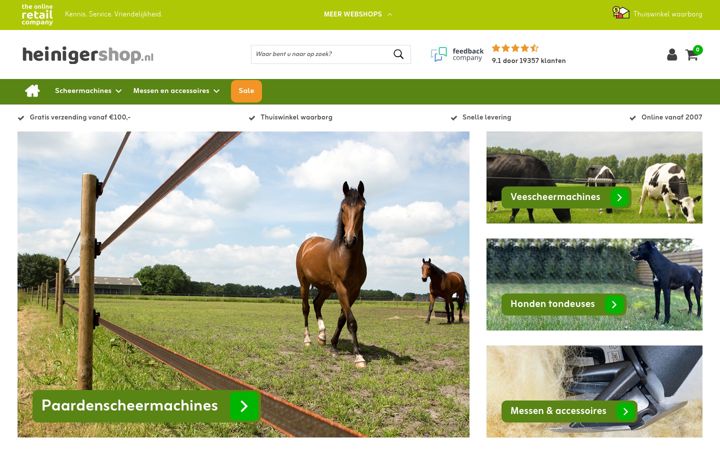 Screenshot of heinigershop.nl