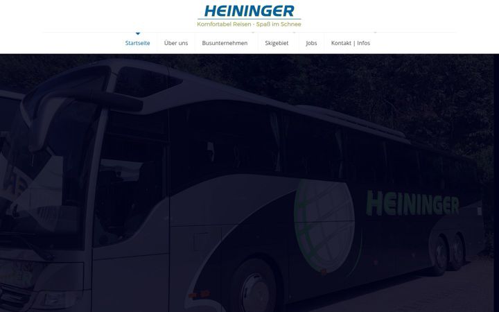 Ekrano kopija heininger-reisen.de