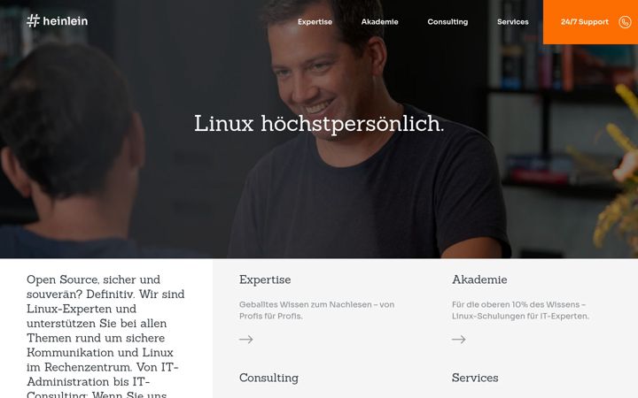 Screenshot of heinlein-support.de