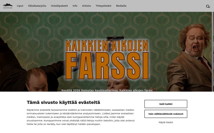 Screenshot of heinolankesateatteri.fi