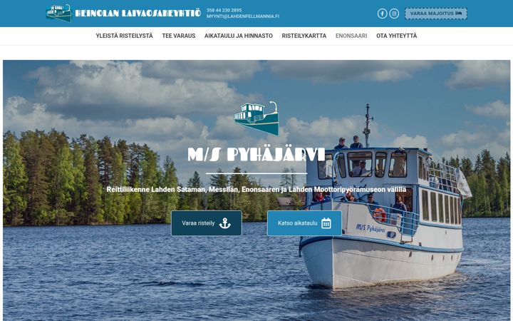 Screenshot of heinolanlaivaosakeyhtio.fi