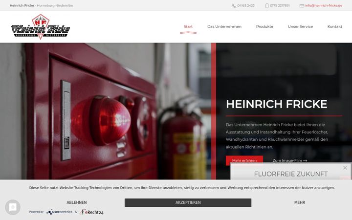 Screenshot of heinrich-fricke.de