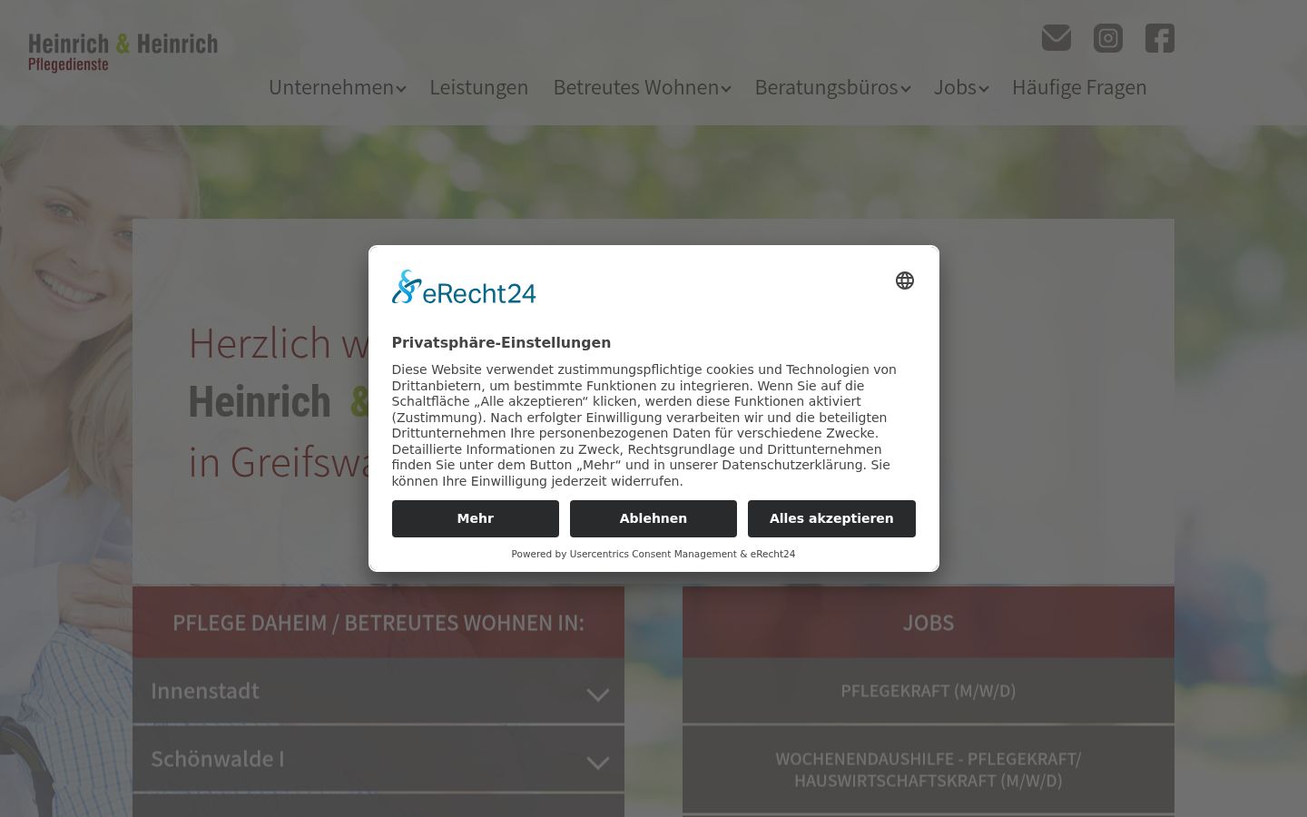 Zrzut ekranu banera zgody wyświetlanego przed jakąkolwiek interakcją
