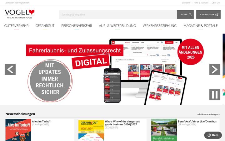 Screenshot of heinrich-vogel-shop.de