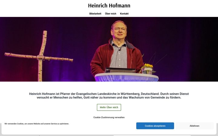 Screenshot of heinrichhofmann.info