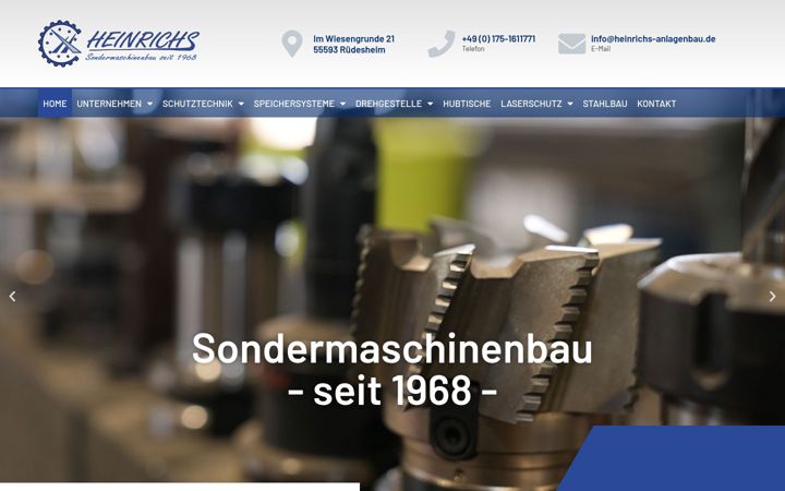 Screenshot of heinrichs-anlagenbau.de