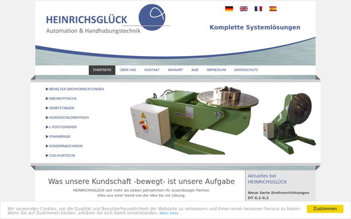Screenshot of heinrichsglueck.eu
