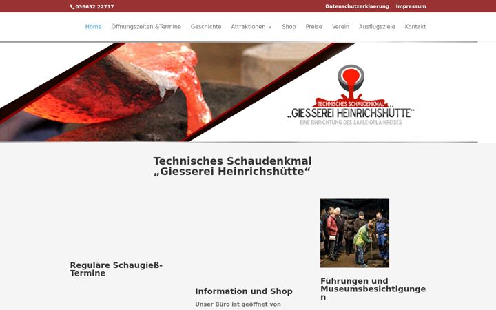 Ekrano kopija heinrichshuette-wurzbach.de