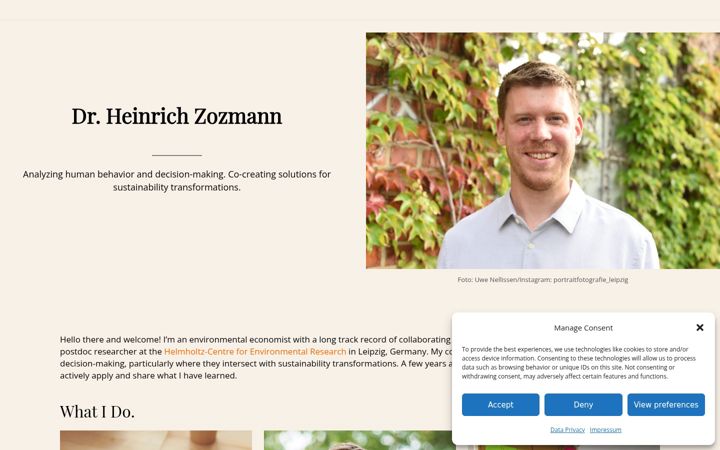 Ekrano kopija heinrichzozmann.de