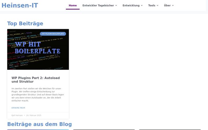 Screenshot of heinsen-it.de