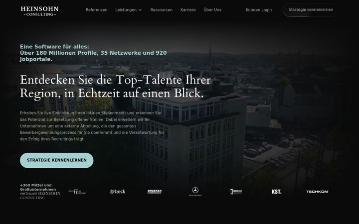 Ekrano kopija heinsohnconsulting.de