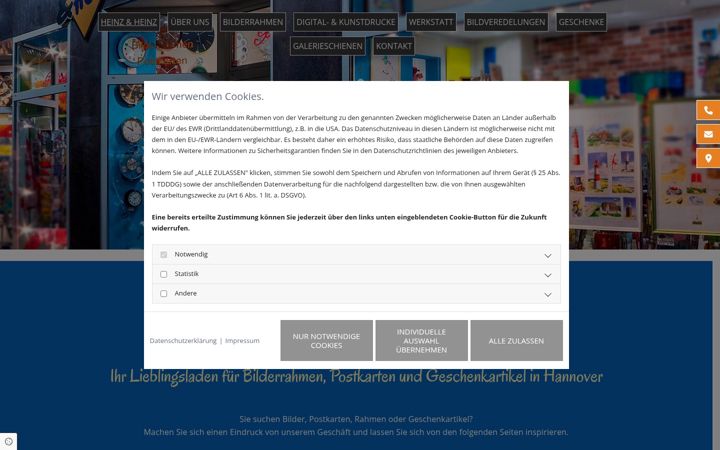 Screenshot of heinz-heinz.de