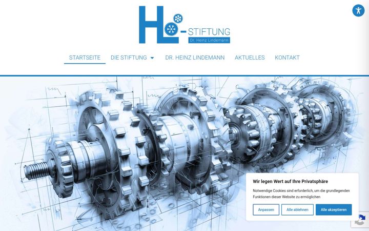 Screenshot of heinz-lindemann-stiftung.org