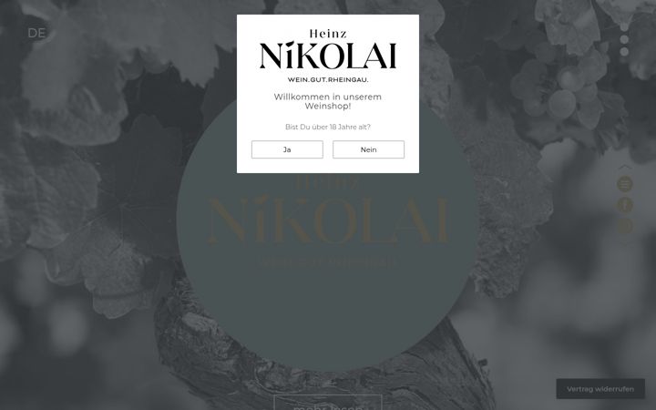 Screenshot of heinz-nikolai.de