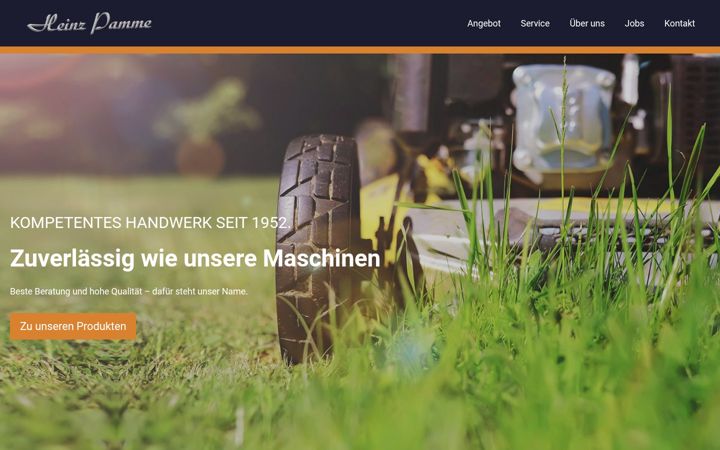 Screenshot of heinz-pamme.de