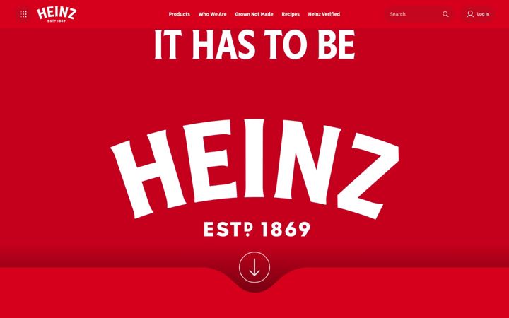 Screenshot von heinz.com