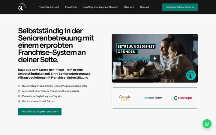 Zrzut ekranu heinzelmaennchen-franchise.de