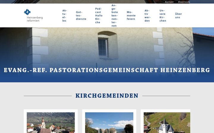 Screenshot of heinzenberg-reformiert.ch