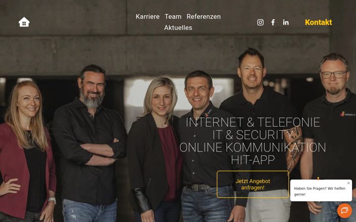 Screenshot of heinzer-it.ch