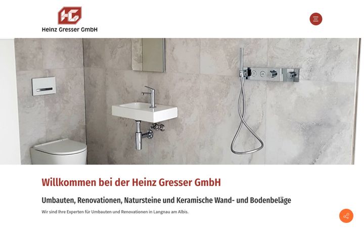 Screenshot of heinzgressergmbh.ch