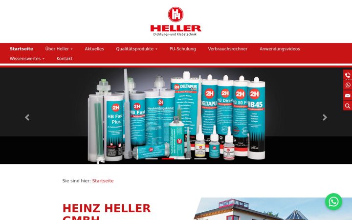 Screenshot of heinzheller.de