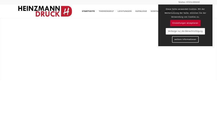 Ekrano kopija heinzmann-druck.de