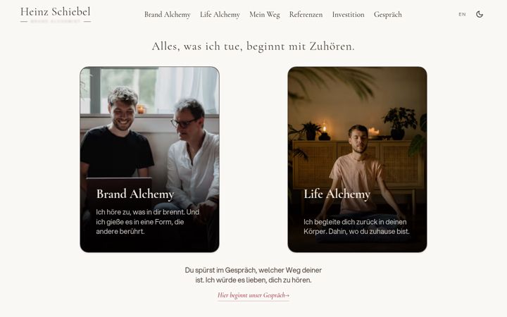 Screenshot of heinzschiebel.com