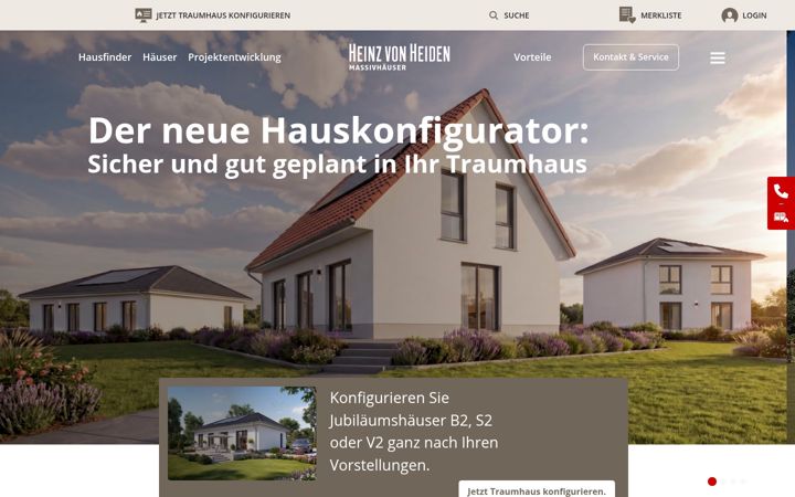 Screenshot of heinzvonheiden.de