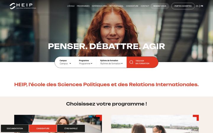 Screenshot of heip.fr