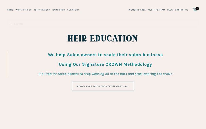 Screenshot of heir-education.com