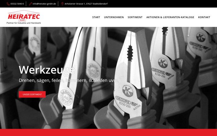 Screenshot of heiratec-gmbh.de