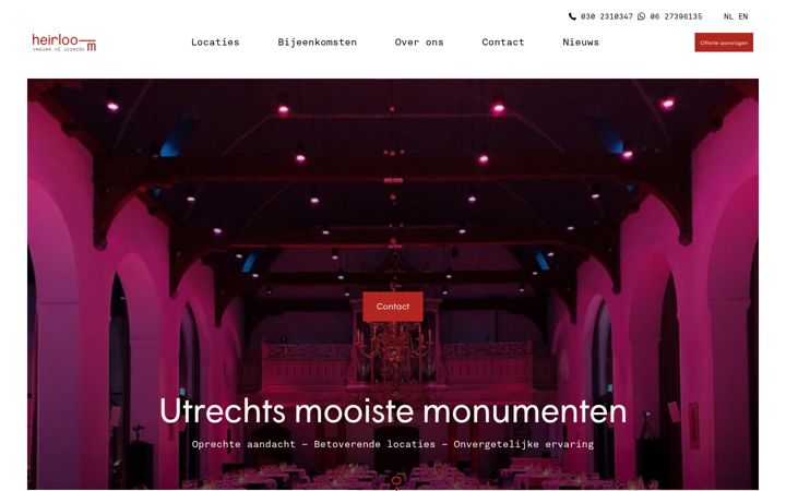 Screenshot of heirloom.nl