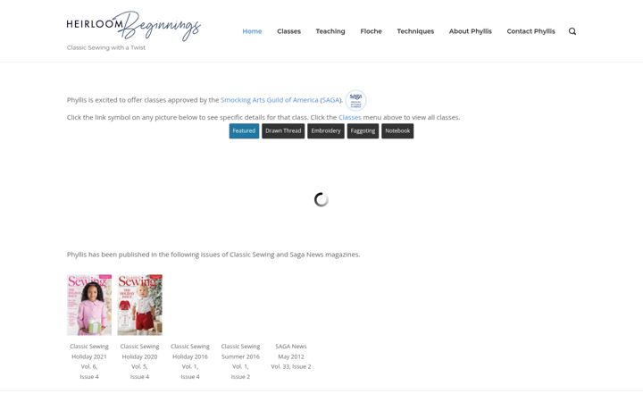 Screenshot of heirloombeginnings.com