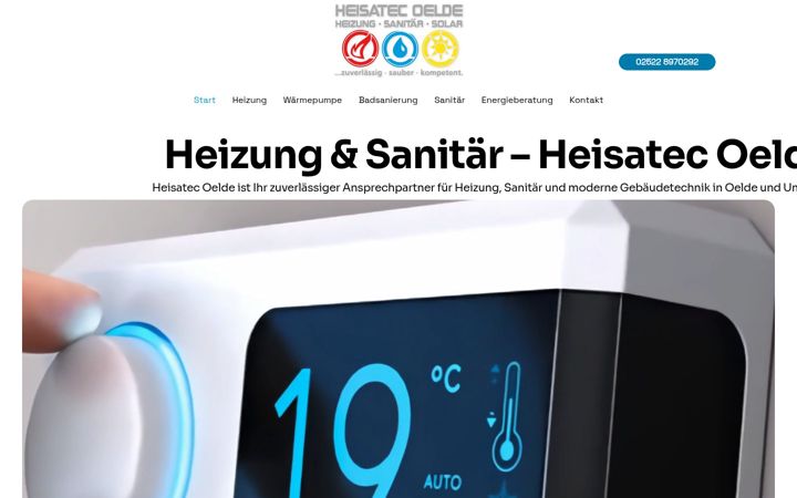 Screenshot of heisatec-oelde.de