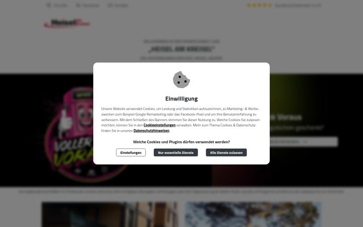 Screenshot of heisel.de