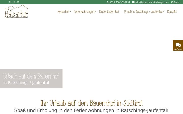 Screenshot of heiserhof-ratschings.com