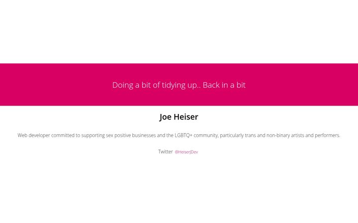 Screenshot of heiserj.com