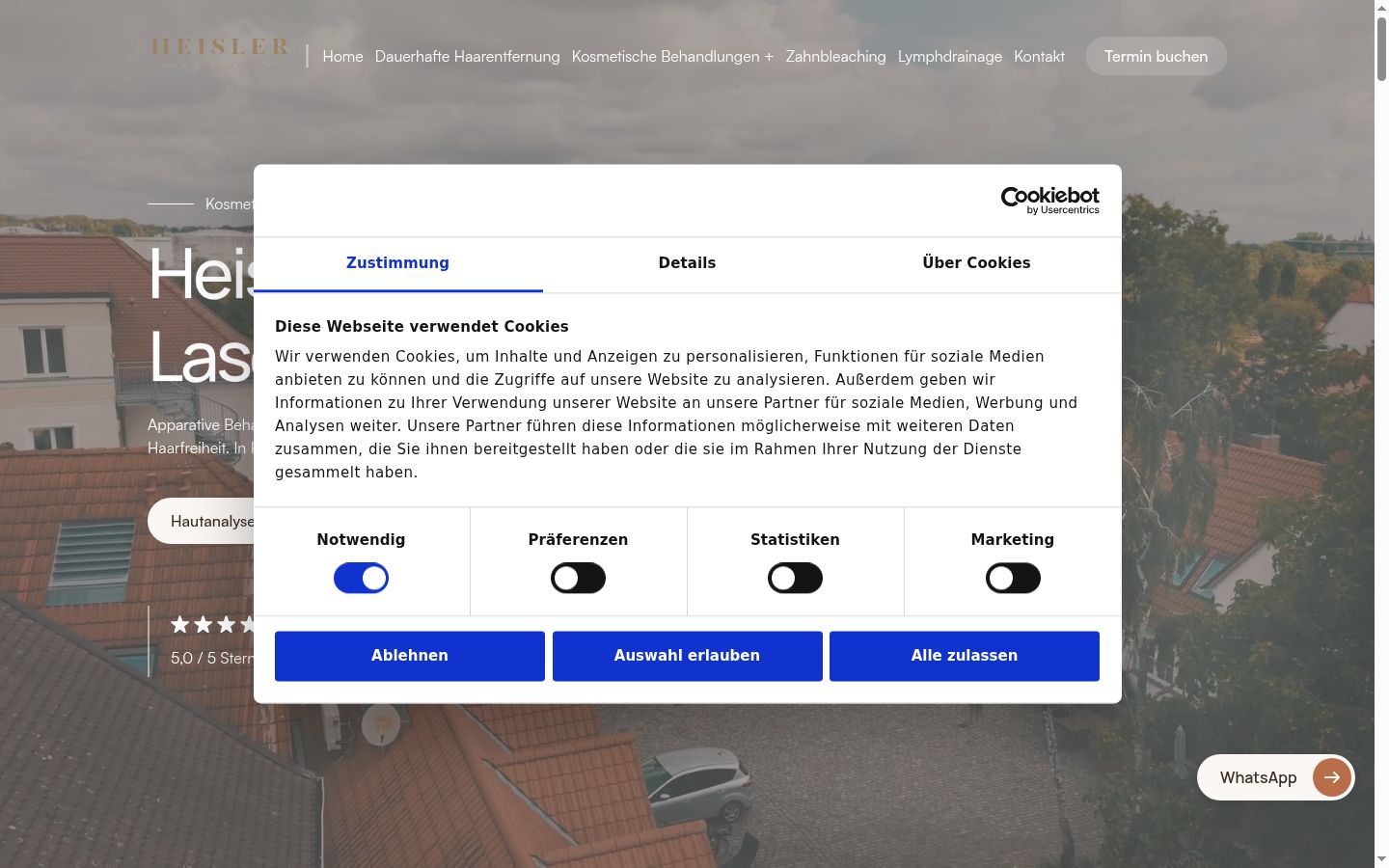 Zrzut ekranu banera zgody wyświetlanego przed jakąkolwiek interakcją