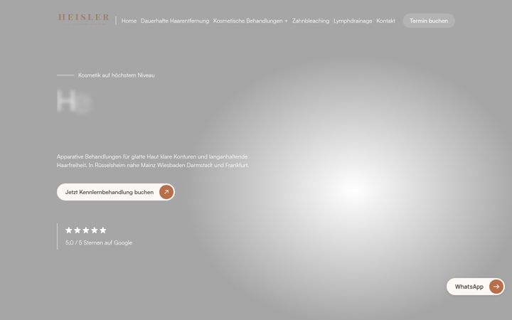 Screenshot of heislerkosmetik.de