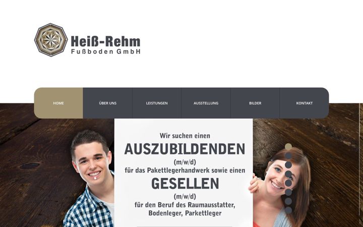 Képernyőkép: heiss-rehm-fussboden.de