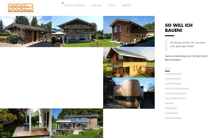 Screenshot of heissholzbau.de